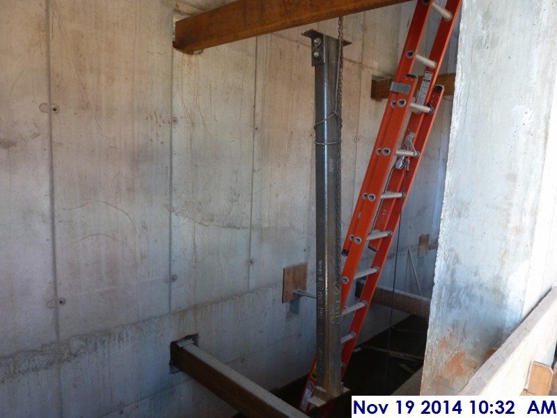 Started installing beams at Elev. 1,2,3 Facing West